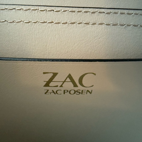 Zac Posen Belay Leather Crossbody, Color is Dark Bellini Color Block, NWT - Picture 6 of 11